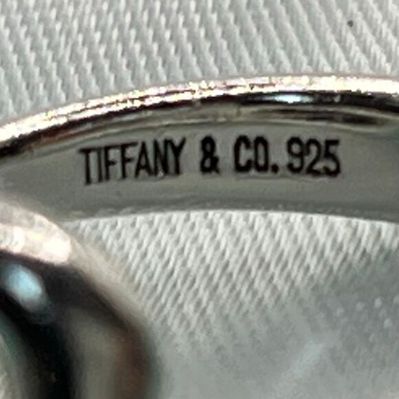 Tiffany & Co Vintage Elsa Peretti Open Wave Ring - Silver - sz 6.5 - Picture 3 of 11